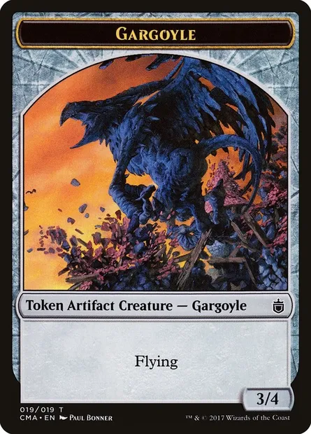 Gargoyle, carte Magic TCMA 19 — extension Commander Anthology Tokens