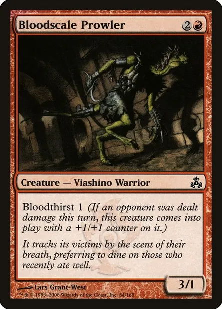 Bloodscale Prowler, Magic card GPT 64 — Guildpact set
