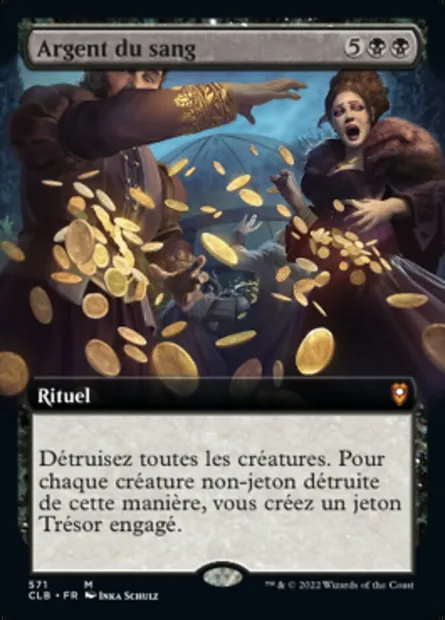 Argent du sang, carte Magic CLB 571 — extension Commander Légendes : la bataille de la Porte de Baldur