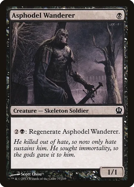 Asphodel Wanderer, Magic card THS 77 — Theros set