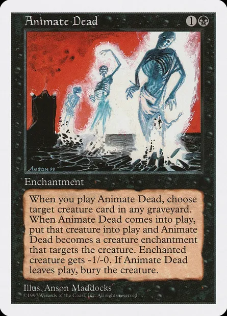 Animate Dead, Magic card 5ED 140 — Fifth Edition set