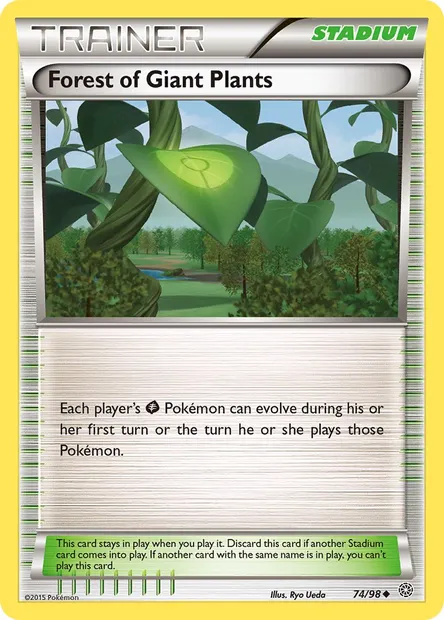 Forest of Giant Plants, Pokémon card AOR 74 — Ancient Origins set
