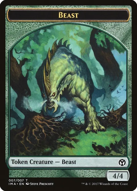 Beast, carte Magic TIMA 7 — extension Iconic Masters Tokens