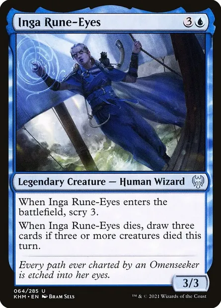 Inga Rune-Eyes, Magic card KHM 64 — Kaldheim set