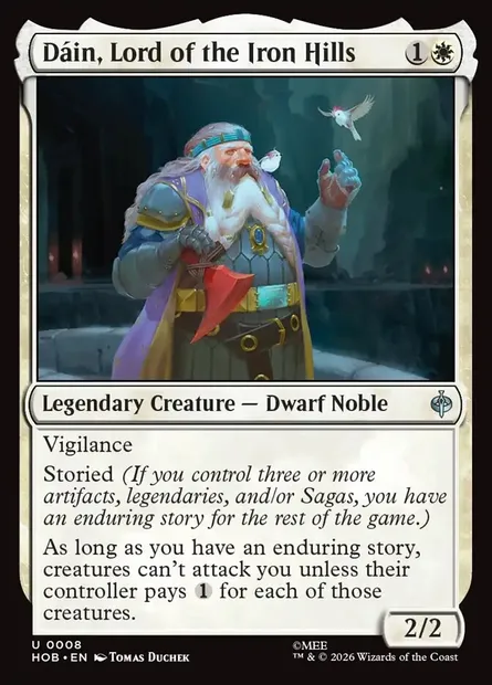Dáin, Lord of the Iron Hills, Magic card HOB 8 — The Hobbit set