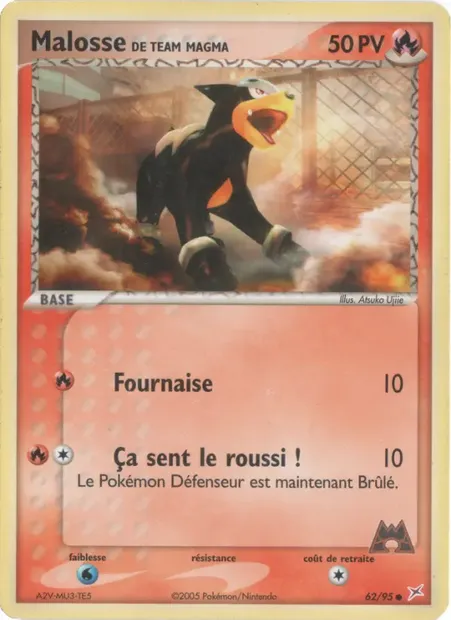 Malosse de Team Magma, carte Pokémon MA 62 — extension EX Team Magma vs Team Aqua