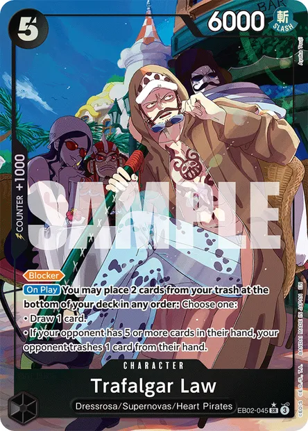 Trafalgar Law, One Piece card EB02-045 — Anime 25th Collection set