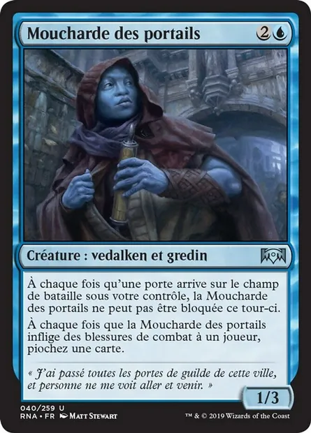 Moucharde des portails, carte Magic RNA 40 — extension L'allégeance de Ravnica