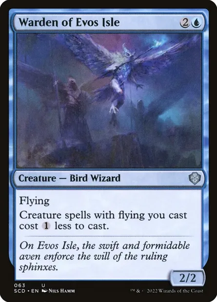 Warden of Evos Isle, Magic card SCD 63 — Starter Commander Decks set