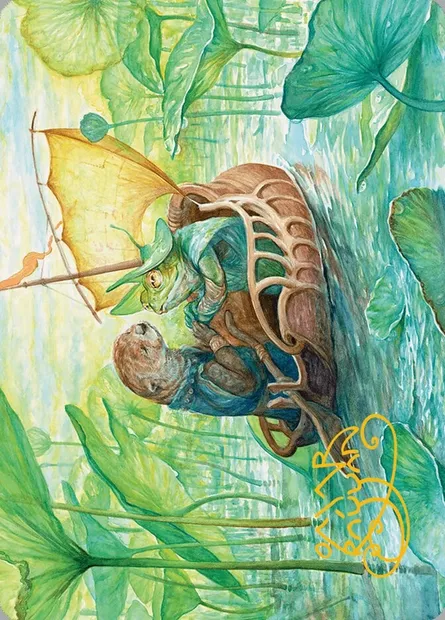 Run Away Together // Run Away Together, Magic card ABLB 11 — Bloomburrow Art Series set
