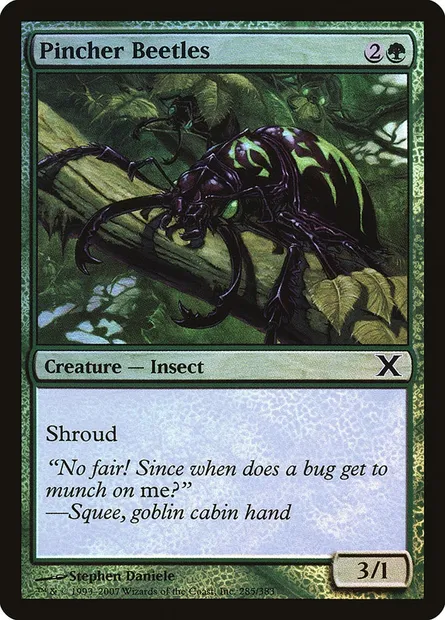 Pincher Beetles, Magic card 10E 285★ — Tenth Edition set