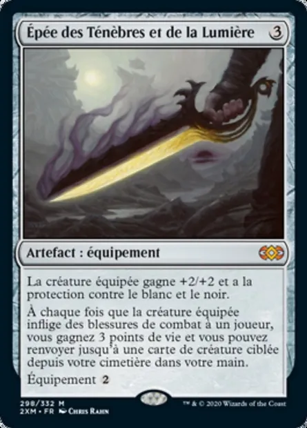 Épée des Ténèbres et de la Lumière, carte Magic 2XM 298 — extension Double Masters
