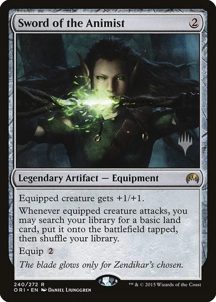 Épée de l'animiste, carte Magic PORI 240p — extension Magic Origins Promos