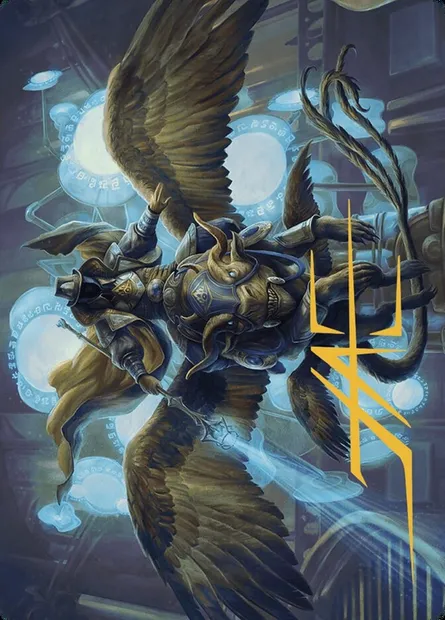 Ezrim, Agency Chief // Ezrim, Agency Chief, Magic card AMKM 20 — Murders at Karlov Manor Art Series set
