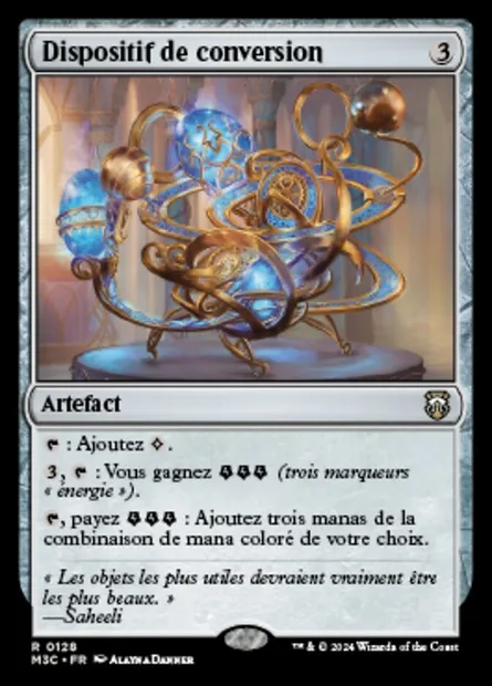 Dispositif de conversion, carte Magic M3C 128 — extension Modern Horizons 3 Commander