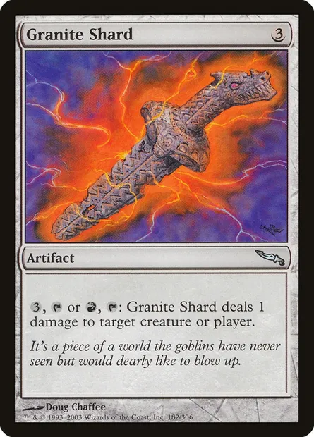 Granite Shard, Magic card MRD 182 — Mirrodin set