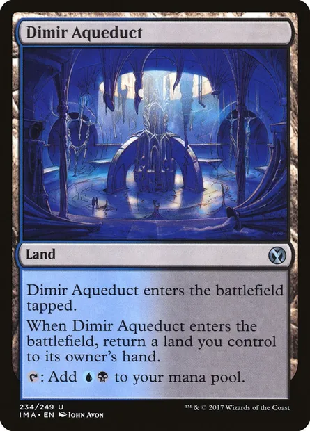 Dimir Aqueduct, Magic card IMA 234 — Iconic Masters set