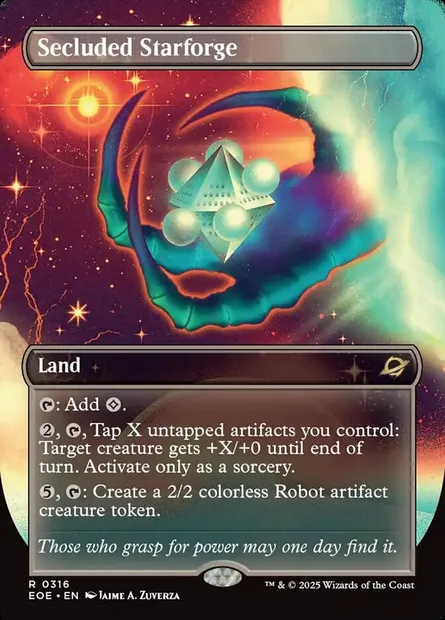 Secluded Starforge, Magic card EOE 316 — Edge of Eternities set