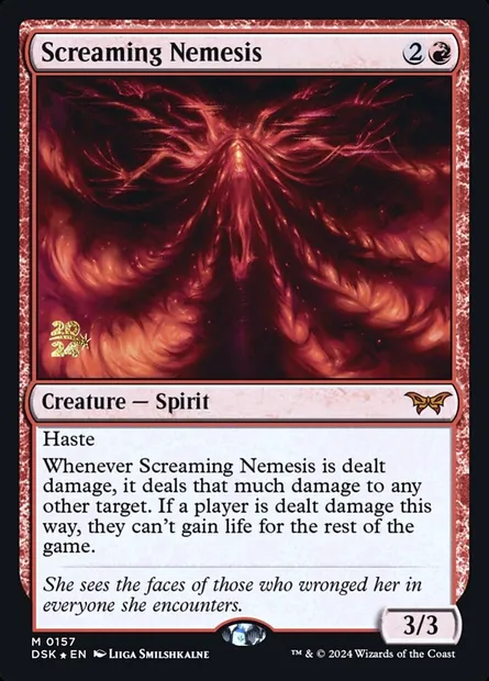 Screaming Nemesis, Magic card PDSK 157s — Duskmourn: House of Horror Promos set