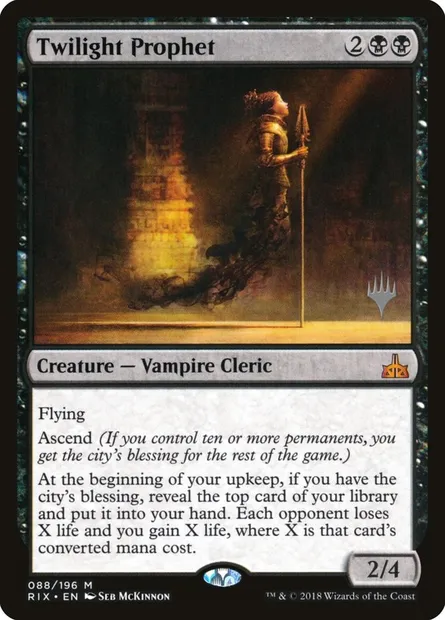 Twilight Prophet, Magic card PRIX 88p — Rivals of Ixalan Promos set