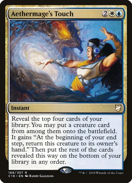 Aethermage's Touch, Magic card C18 168 — Commander 2018 set