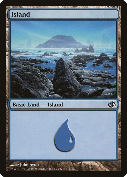 Île, carte Magic DD2 30 — extension Duel Decks: Jace vs. Chandra