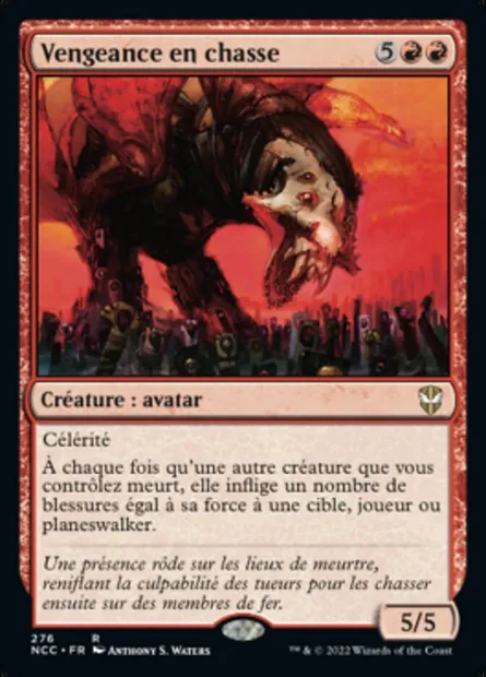 Vengeance en chasse, carte Magic NCC 276 — extension New Capenna Commander