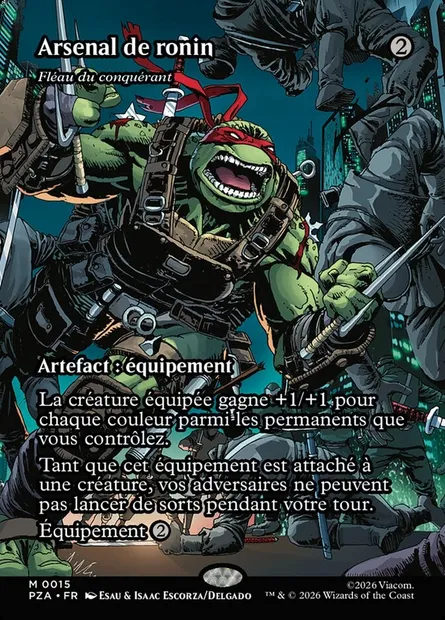 Fléau du conquérant, carte Magic PZA 15 — extension Teenage Mutant Ninja Turtles Source Material