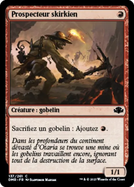 Prospecteur skirkien, carte Magic DMR 137 — extension Dominaria Remastered