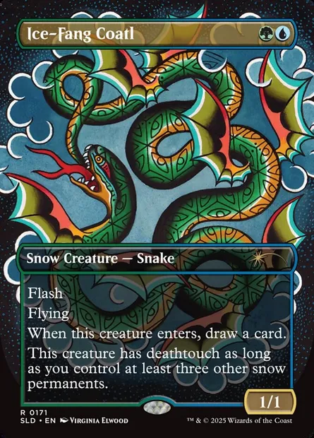 Ice-Fang Coatl, Magic card SLD 171 — Secret Lair Drop set