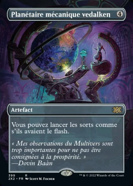 Planétaire mécanique vedalken, carte Magic 2X2 399 — extension Double Masters 2022