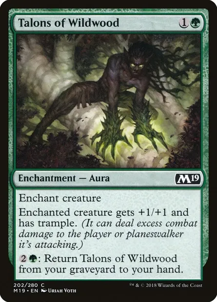 Talons of Wildwood, Magic card M19 202 — Core Set 2019 set