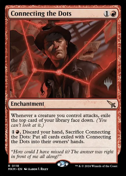 Connecting the Dots, Magic card PMKM 118p — Murders at Karlov Manor Promos set