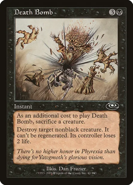 Bombe mortelle, carte Magic PLS 41 — extension Planeshift