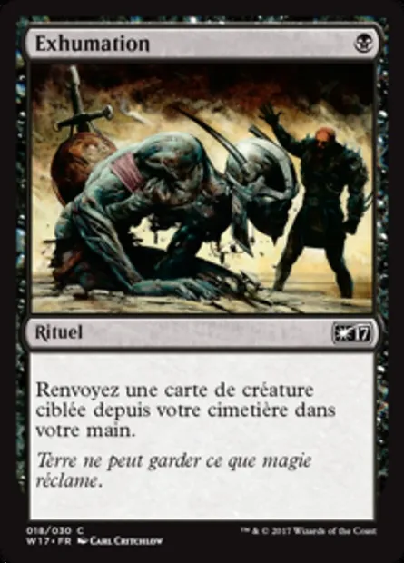 Exhumation, carte Magic W17 18 — extension Welcome Deck 2017