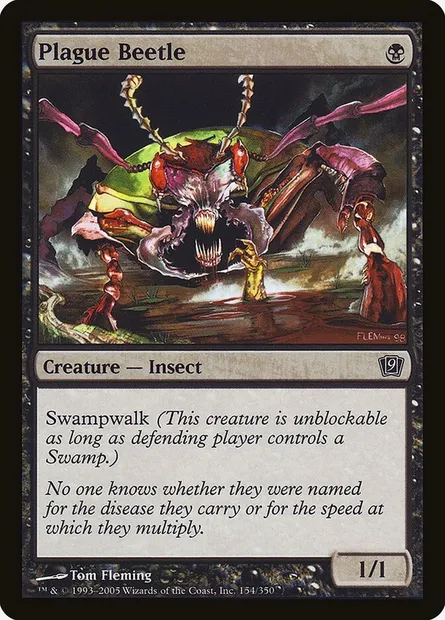 Plague Beetle, Magic card 9ED 154★ — Ninth Edition set