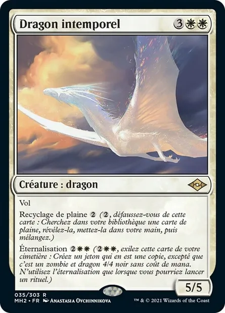Dragon intemporel, carte Magic MH2 35 — extension Horizons du Modern 2
