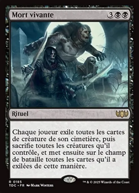 Mort vivante, carte Magic TDC 185 — extension Tarkir: Dragonstorm Commander