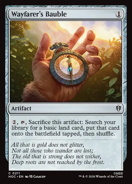 Wayfarer's Bauble, Magic card HOC 211 — The Hobbit Eternal set