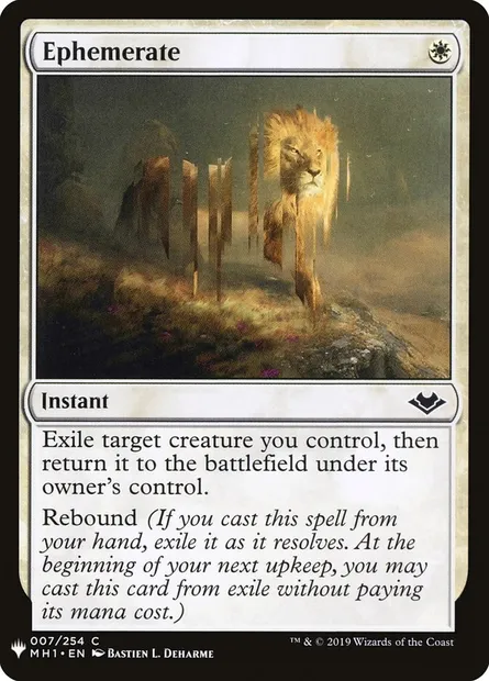 Éphémérer, carte Magic PLST MH1-7 — extension The List