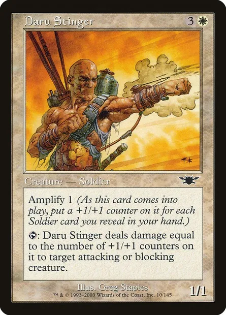 Daru Stinger, Magic card LGN 10 — Legions set