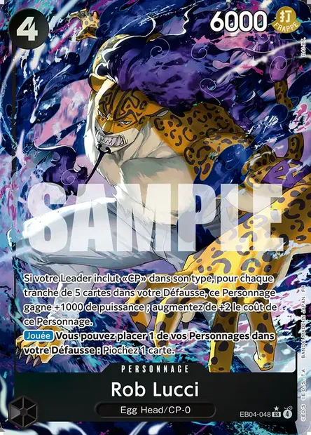 Rob Lucci, carte One Piece EB04-048 — extension EGGHEAD CRISIS