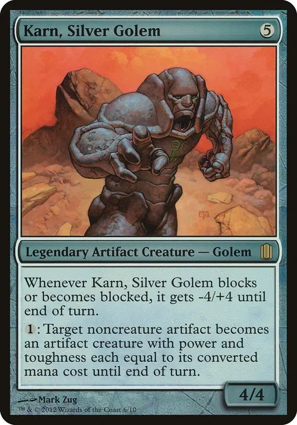 Karn, Silver Golem, Magic card OCM1 6 — Commander's Arsenal Oversized set
