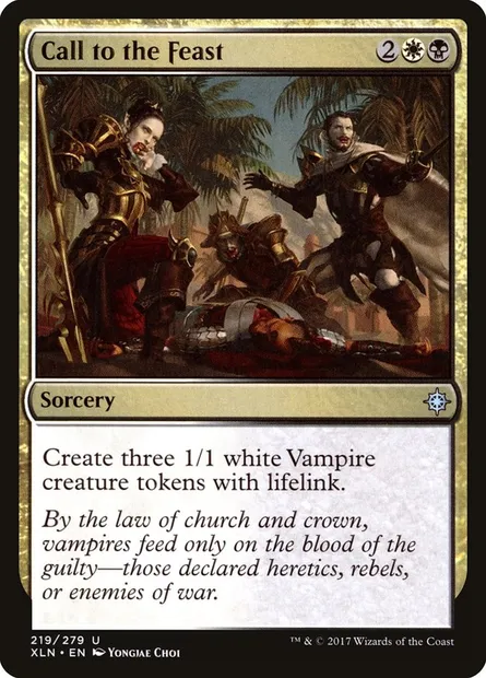 Call to the Feast, Magic card XLN 219 — Ixalan set