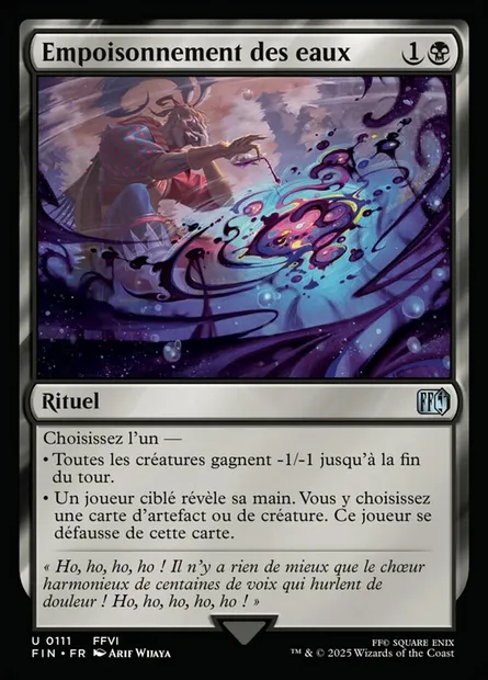 Empoisonnement des eaux, carte Magic FIN 111 — extension Final Fantasy