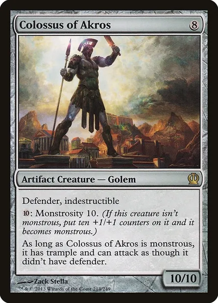 Colossus of Akros, Magic card THS 214 — Theros set