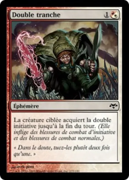 Double tranche, carte Magic EVE 135 — extension Coucheciel