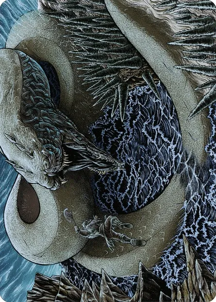 Koma, Cosmos Serpent // Koma, Cosmos Serpent, carte Magic AKHM 80 — extension Kaldheim Art Series