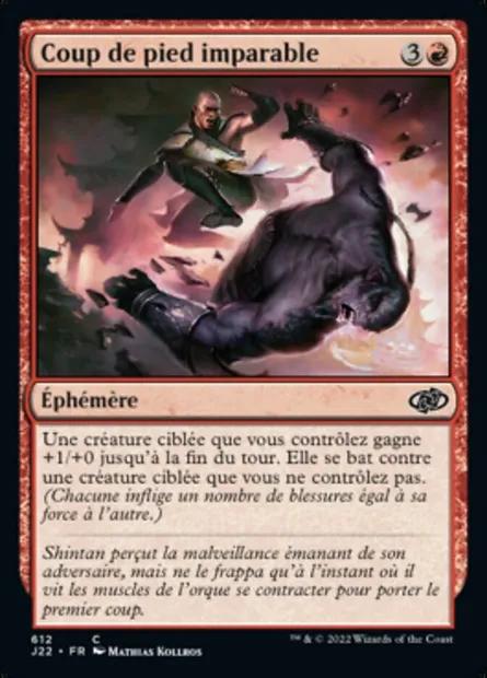 Coup de pied imparable, carte Magic J22 612 — extension Jumpstart 2022