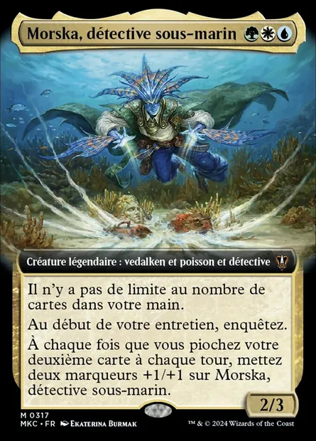 Morska, détective sous-marin, carte Magic MKC 317 — extension Murders at Karlov Manor Commander